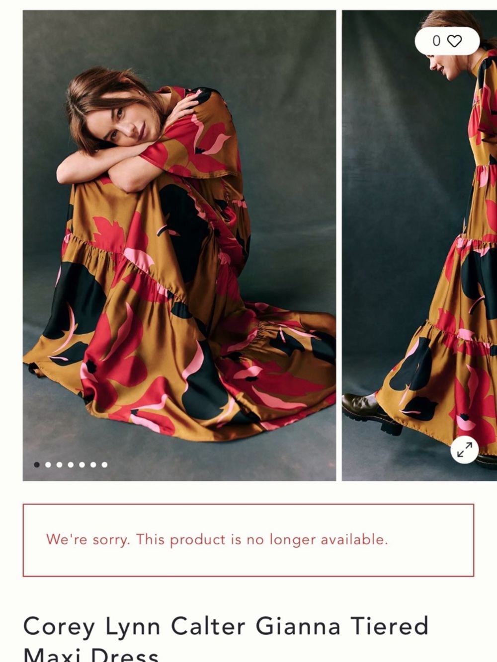 Anthropologie Corey Lynn Calter Gianna Tiered Maxi Dress Size XS - Picture 9 of 9